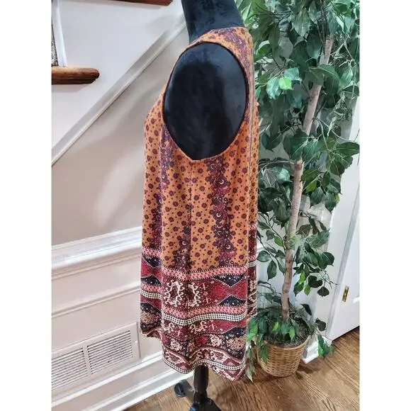 Est. 1946 Women Brown Polyester Sleeveless Casual Open Front Vest Size Large - Picture 5 of 12